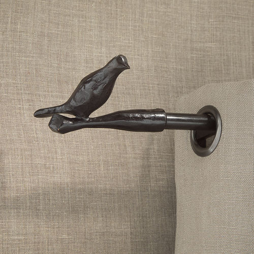 Bastone per tende in bronzo - PLUME - Objet Insolite - in ottone / con fissaggio murale / per finestra