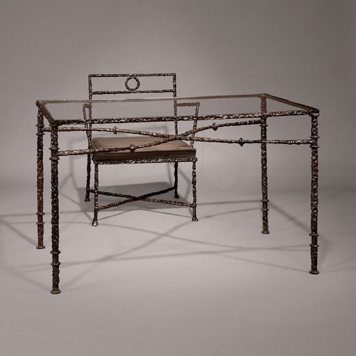 Tavolo design originale - ROMA H - Objet Insolite - in bronzo / con supporto in bronzo / rettangolare