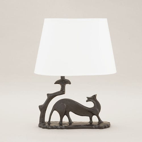 Lampada da tavolo - DONNOLA - Objet Insolite - in bronzo / classica / con cavo