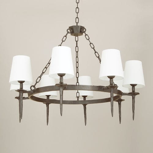 Lampadario classico - MANCHA - Objet Insolite - in bronzo / da 8 lampadine / contract