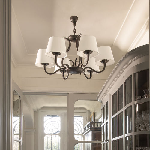 Lampadario classico - OCTAVE - Objet Insolite - in bronzo / da 6 lampadine / contract