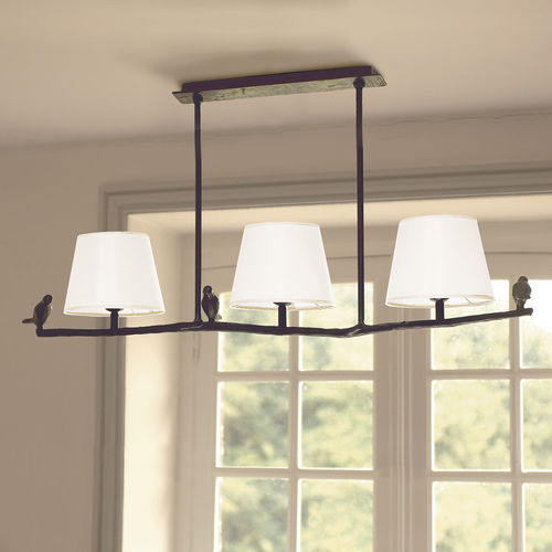 Lampada a sospensione - PLUME - Objet Insolite - in bronzo / classica / con cavo