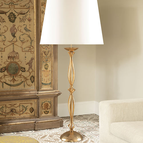 Lampada da terra - ALBA - Objet Insolite - in bronzo / in tessuto / contemporanea