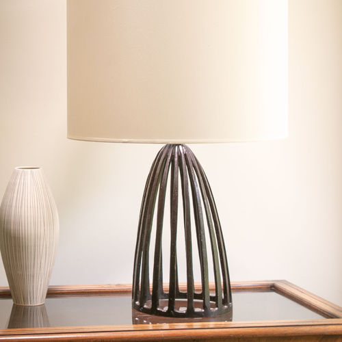 Paralume contemporaneo - GLORIA - Objet Insolite - in bronzo / in tessuto