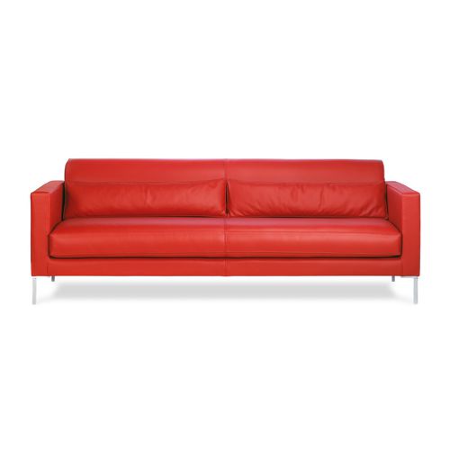 Divano contemporaneo - BOSS - Neology - in tessuto / in pelle / rosso