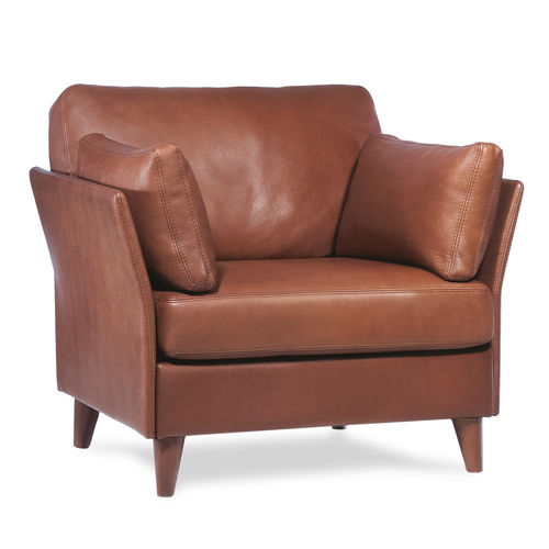 Poltrona classica - RIVOLI - Neology - in pelle / in tessuto / marrone