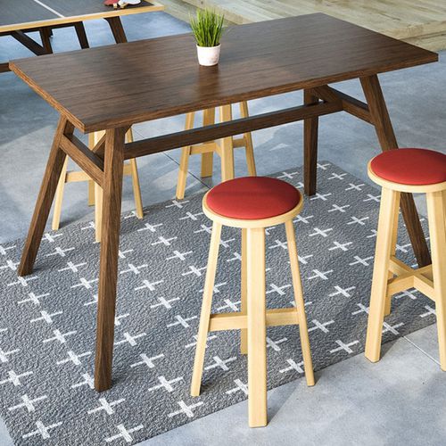 Tavolo alto contemporaneo - RIFF - ofs - in legno / rettangolare / per uso residenziale