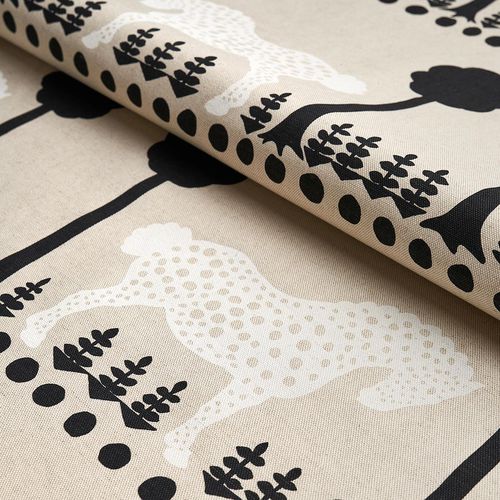Tessuto da tappezzeria - POLKA DOT PONY  - F. SCHUMACHER & CO. - con animali / in cotone / in lino