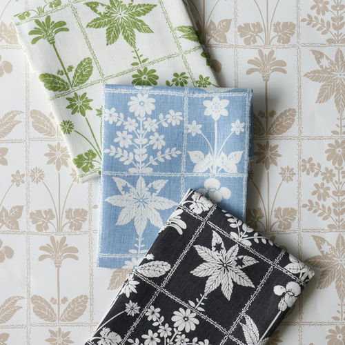 Tessuto da tappezzeria - GEORGIA WILDFLOWERS  - F. SCHUMACHER & CO. - per tende / con animali / a fiori