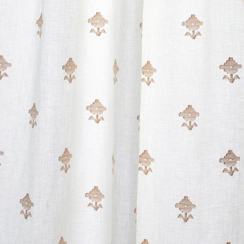 Tendina voile a fiori - RUBIA - F. SCHUMACHER & CO. - in lino / in viscosa / ricamato