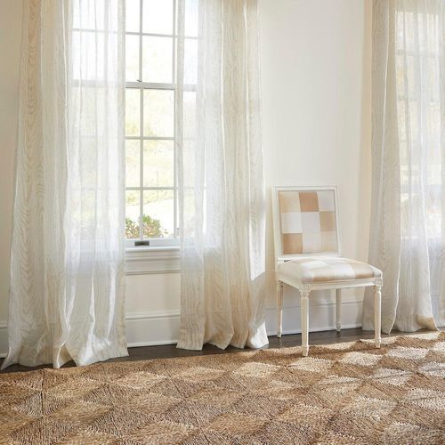 Tendina voile a motivi - FAUX BOIS - F. SCHUMACHER & CO. - in lino / trasparente / per uso residenziale
