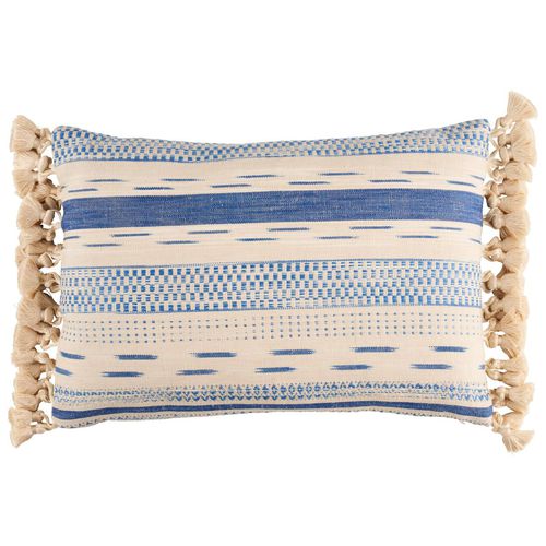 Cuscino in cotone - MIRZA IKAT - F. SCHUMACHER & CO. - in lino / in piume / rettangolare