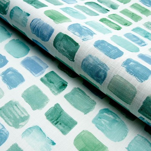Tessuto da tappezzeria - PALETTE   - F. SCHUMACHER & CO. - con motivi geometrici / in poliestere / da esterno