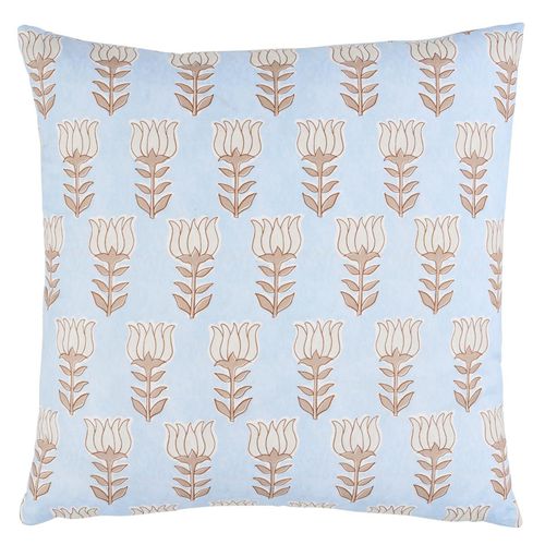 Cuscino in cotone - JACARANDA : MIA TULIP - F. SCHUMACHER & CO. - in piume / quadrato / per uso residenziale