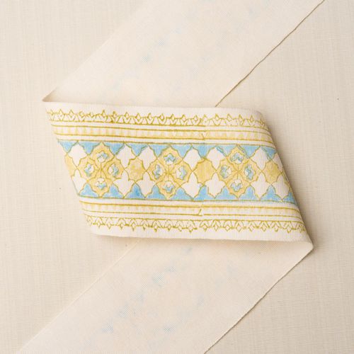 Bordura in cotone - AMIRA HAND BLOCK PRINTED TAPE - F. SCHUMACHER & CO. - lineare