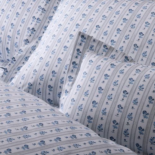 Copripiumino in cotone - CABANON STRIPE   - F. SCHUMACHER & CO. - con motivi floreali / a righe