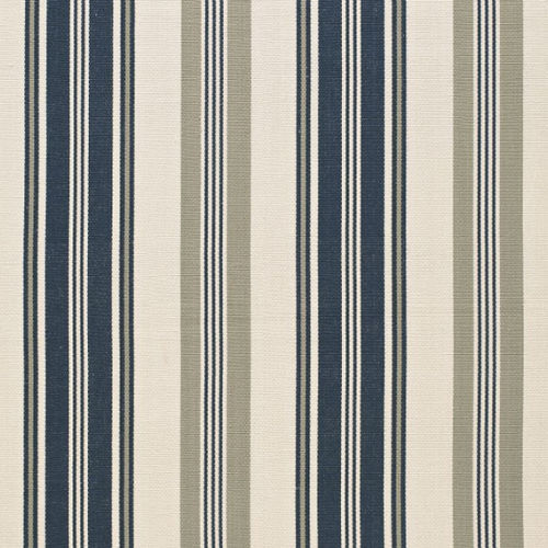 Tessuto da tappezzeria - FJORD - F. SCHUMACHER & CO. - a righe / in cotone / grigio