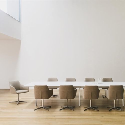 Sedia visitatore contemporanea - ALYA  - Andreu World - da interno / in tessuto / in metallo
