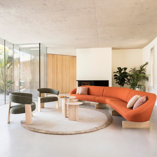 Divano modulare - GIRO SOFT - Andreu World - d'angolo / contemporaneo / in frassino