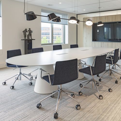 Sedia da ufficio contemporanea - FLEX CORPORATE - Andreu World - in espanso / con supporto in metallo / imbottita