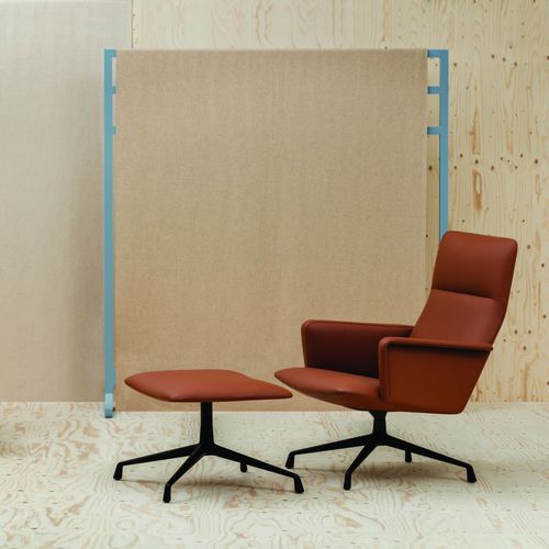 Poltrona contemporanea - CAPRI  - Andreu World - in tessuto / in pelle / in legno
