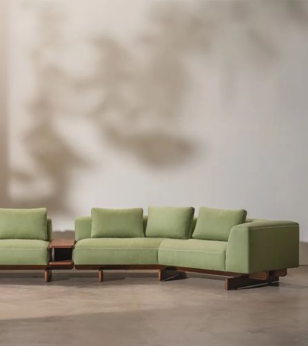 Divano modulare - AFUERA - Andreu World - contemporaneo / da esterno / in iroko