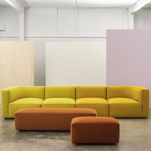 Ottomana contemporanea - DADO - Andreu World - in tessuto / quadrata / rettangolare