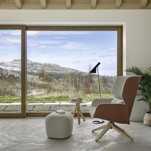 Ottomana contemporanea - NUEZ - Andreu World - in pelle / rettangolare / imbottita