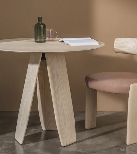 Tavolino basso contemporaneo - ORU - Andreu World - in rovere / in carbonio / con supporto in quercia