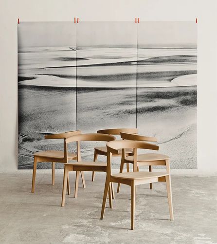 Sedia visitatore contemporanea - CAROLA  - Andreu World - da interno / in tessuto / con supporto in legno