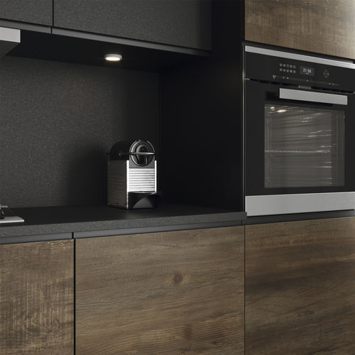 Piano di lavoro in gres porcellanato - SILK ITOP NEGRO BUSH-HAMMERED - INALCO - da cucina / da bagno / da esterno