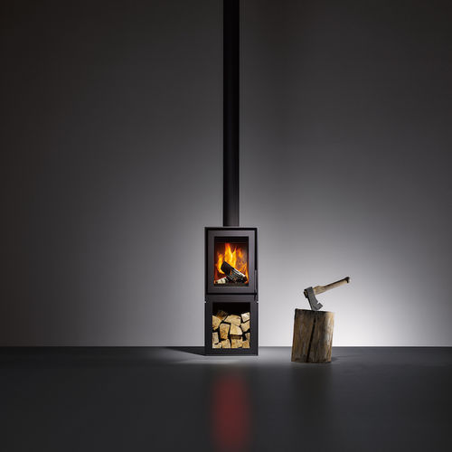 Stufa a legna - BOX  - Bellfires - contemporanea / in acciaio