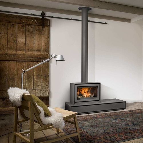 Stufa a legna - BOX 20 65 - Barbas - 10 kW...20 kW / multicombustibile / da appoggio