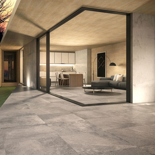 Piastrella in gres porcellanato - MIXIT - KERABEN - levigata / 3D / da interno