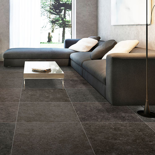 Piastrella in gres porcellanato - STONETECH - KERABEN - levigata / da interno / da pavimento