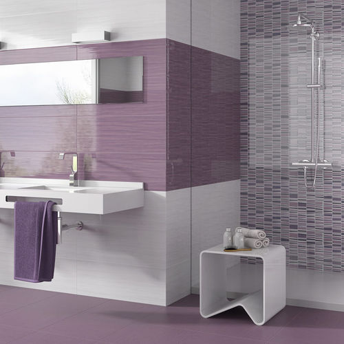 Piastrella in gres porcellanato - LOUNGE - KERABEN - lucida / da bagno / da parete