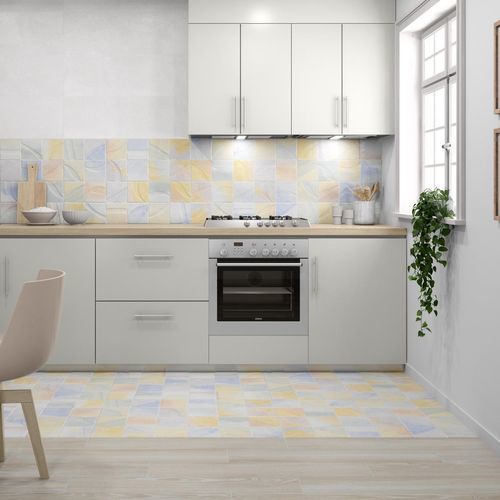 Piastrella in gres porcellanato - AQUAGLOSS - PAMESA CERAMICA - a rilievo / da interno / da sala