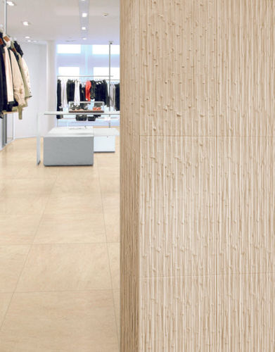 Piastrella in gres porcellanato - REALINK : BAMBU IVORY - REALONDA - a rilievo / da interno / da parete