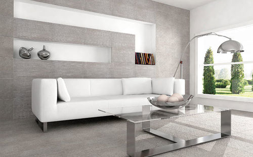 Piastrella in gres porcellanato - REALINK : KIEV GRIS - REALONDA - a rilievo / da interno / da sala