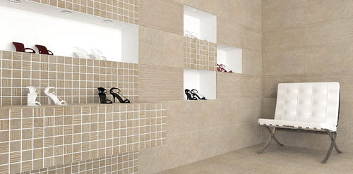 Piastrella in gres porcellanato - REALINK : KIEV BEIGE - REALONDA - a rilievo / da interno / da pavimento