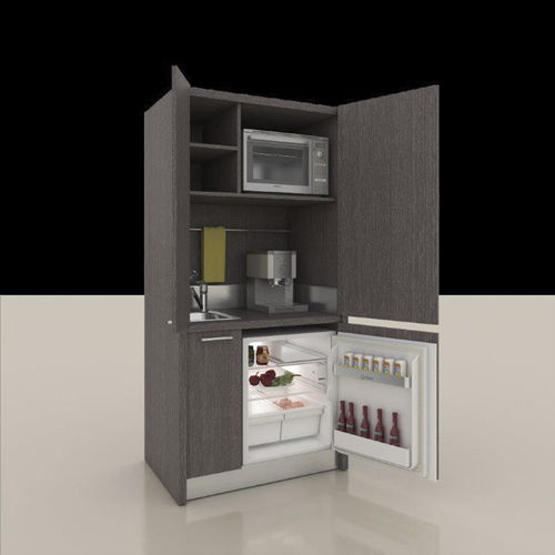 Mini cucina compatta - 48 - MOBILSPAZIO S.r.l - a scomparsa / con elettrodomestici integrati / per monolocale