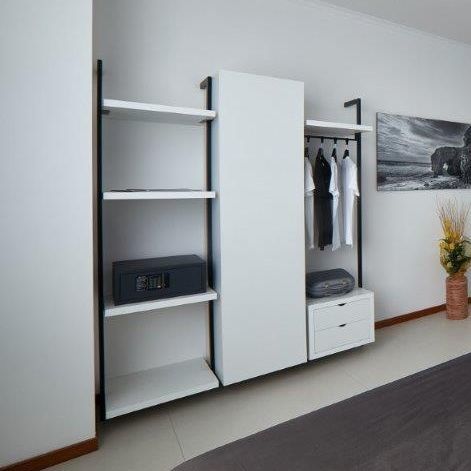 Cabina armadio contemporanea - MOBILSPAZIO S.r.l - in legno laccato / in metallo / con cassetti
