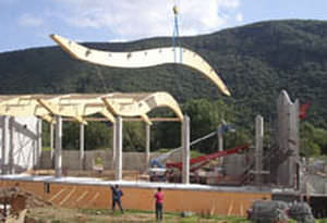 Trave in legno lamellare - FUMAY - Haas - a sezione rettangolare