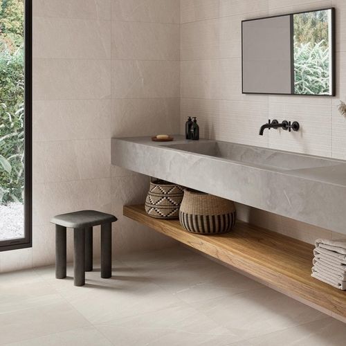 Piastrella in gres porcellanato - ALPI - UNDEFASA - opaca / da interno / da bagno