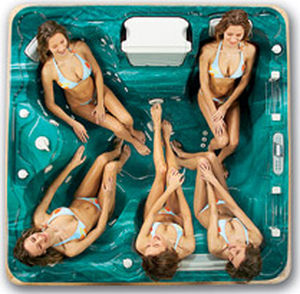 Spa fuoriterra - CONCORD - Thermo Spas - quadrata / 5 posti / per uso residenziale
