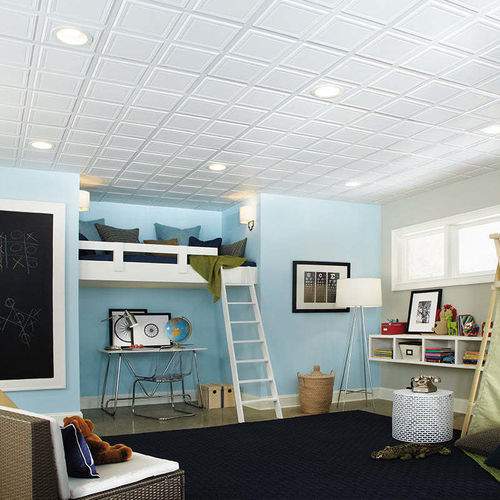 Controsoffitto in fibra minerale - RAISED PANEL™ - Armstrong ceilings - USA - a quadrotte / in pannelli / per camera da letto