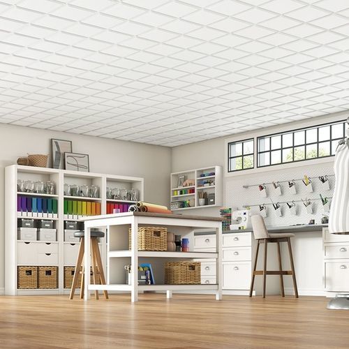Controsoffitto in fibra minerale - CASCADE® - Armstrong ceilings - USA - in pannelli / da interno / acustico