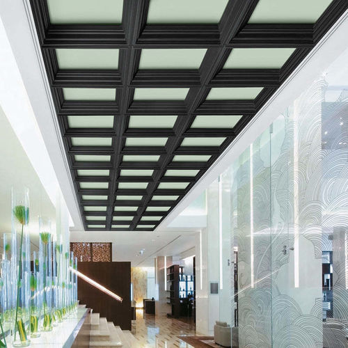 Controsoffitto in policarbonato - CASTWORKS&reg; METAPHORS&reg; INFUSIONS&reg; - Armstrong ceilings - USA - a quadrotte / per ufficio / da interno