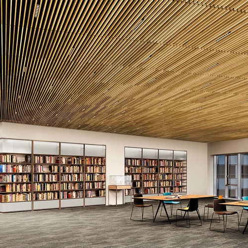Controsoffitto in pioppo - WORKS&reg; GRILLE TEGULAR - Armstrong ceilings - USA - in legno massiccio / in pannelli / indoor