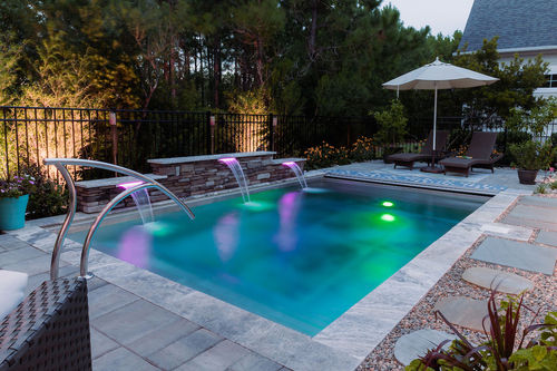 Piscina a straripamento - MPOOL - Bradford Products LLC - prefabbricata / da esterno / interrata